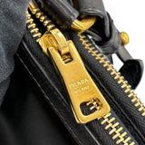 プラダ PRADA ナイロンショルダーバッグ ブラック ゴールド金具 ナイロン レディース ショルダーバッグ