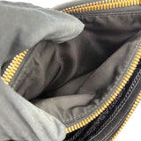 プラダ PRADA ナイロンショルダーバッグ ブラック ゴールド金具 ナイロン レディース ショルダーバッグ