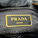 プラダ PRADA ナイロンショルダーバッグ ブラック ゴールド金具 ナイロン レディース ショルダーバッグ