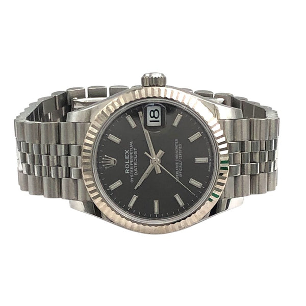 ロレックス ROLEX デイトジャスト31 ランダムシリアル 278274 ダークグレー WG/SS レディース 腕時計