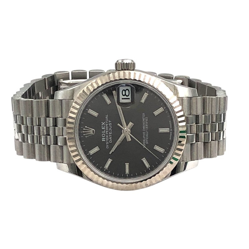 ロレックス ROLEX デイトジャスト31 ランダムシリアル 278274 ダークグレー WG/SS レディース 腕時計