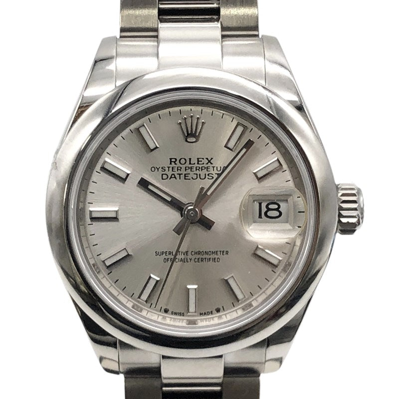 ロレックス ROLEX デイトジャスト28 ランダムシリアル 279160 シルバー SS レディース 腕時計