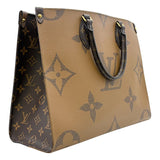 ルイ・ヴィトン LOUIS VUITTON オンザゴーMM M45321 ブラウン モノグラム・ジャイアント・リバーㇲ レディース ハンドバッグ