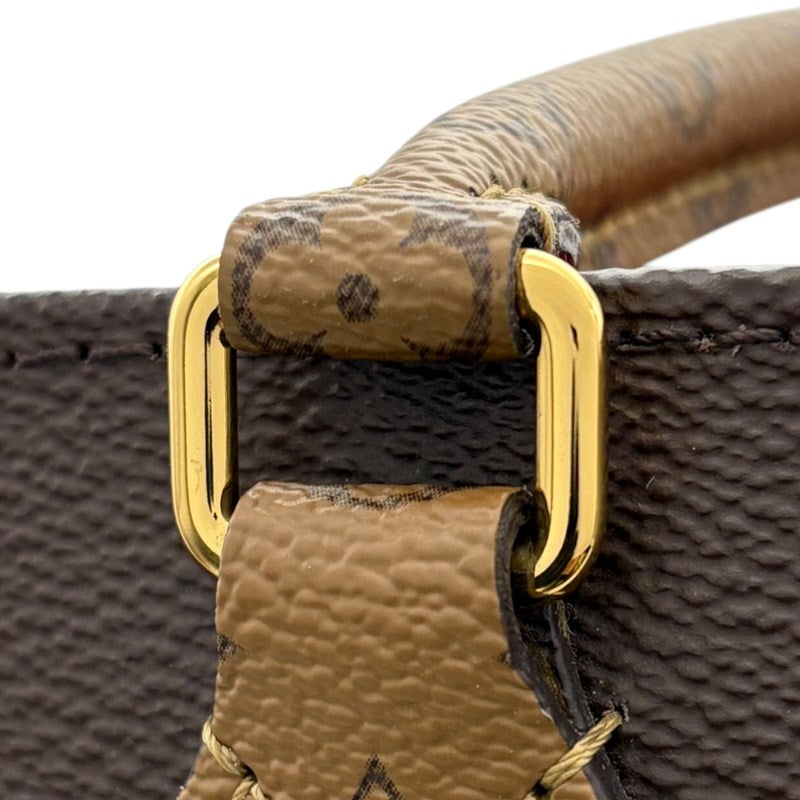 ルイ・ヴィトン LOUIS VUITTON オンザゴーMM M45321 ブラウン モノグラム・ジャイアント・リバーㇲ レディース ハンドバッグ