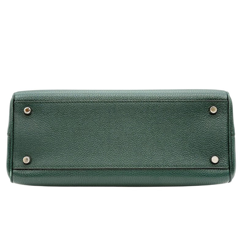 グッチ GUCCI ズゥミ スモール トップハンドルバッグ 569712 グリーン レザー レディース ハンドバッグ