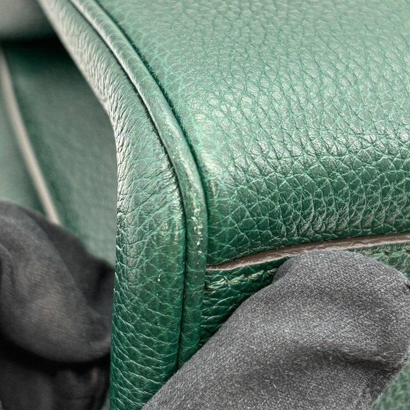 グッチ GUCCI ズゥミ スモール トップハンドルバッグ 569712 グリーン レザー レディース ハンドバッグ