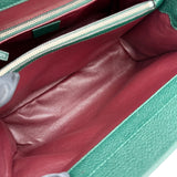 グッチ GUCCI ズゥミ スモール トップハンドルバッグ 569712 グリーン レザー レディース ハンドバッグ