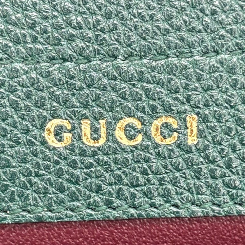 グッチ GUCCI ズゥミ スモール トップハンドルバッグ 569712 グリーン レザー レディース ハンドバッグ