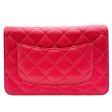 シャネル CHANEL 2.55 チェーンウォレット ホットピンク ゴールド金具 キャビアスキン レディース ショルダーバッグ