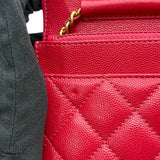 シャネル CHANEL 2.55 チェーンウォレット ホットピンク ゴールド金具 キャビアスキン レディース ショルダーバッグ