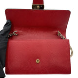 グッチ GUCCI インターロッキング Gチェーンウォレット 510314 レッド ゴールド金具 レザー レディース ショルダーバッグ