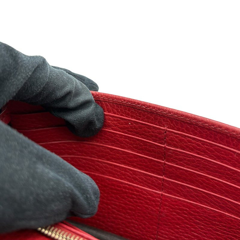 グッチ GUCCI インターロッキング Gチェーンウォレット 510314 レッド ゴールド金具 レザー レディース ショルダーバッグ