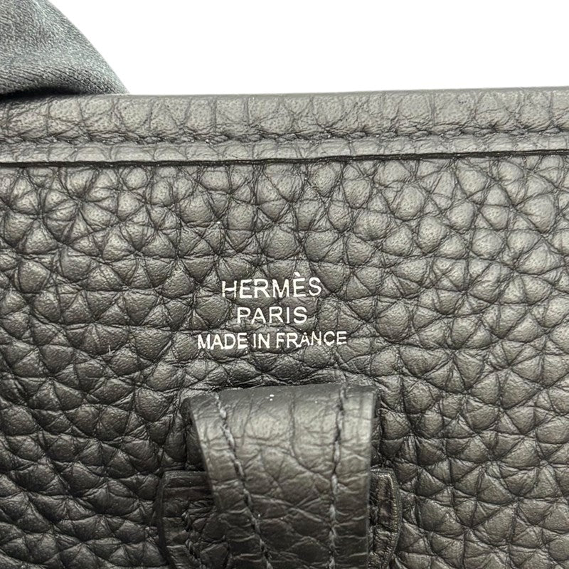 エルメス HERMES エヴリンTPM C刻印 ブラック シルバー金具 トリヨン レディース ショルダーバッグ