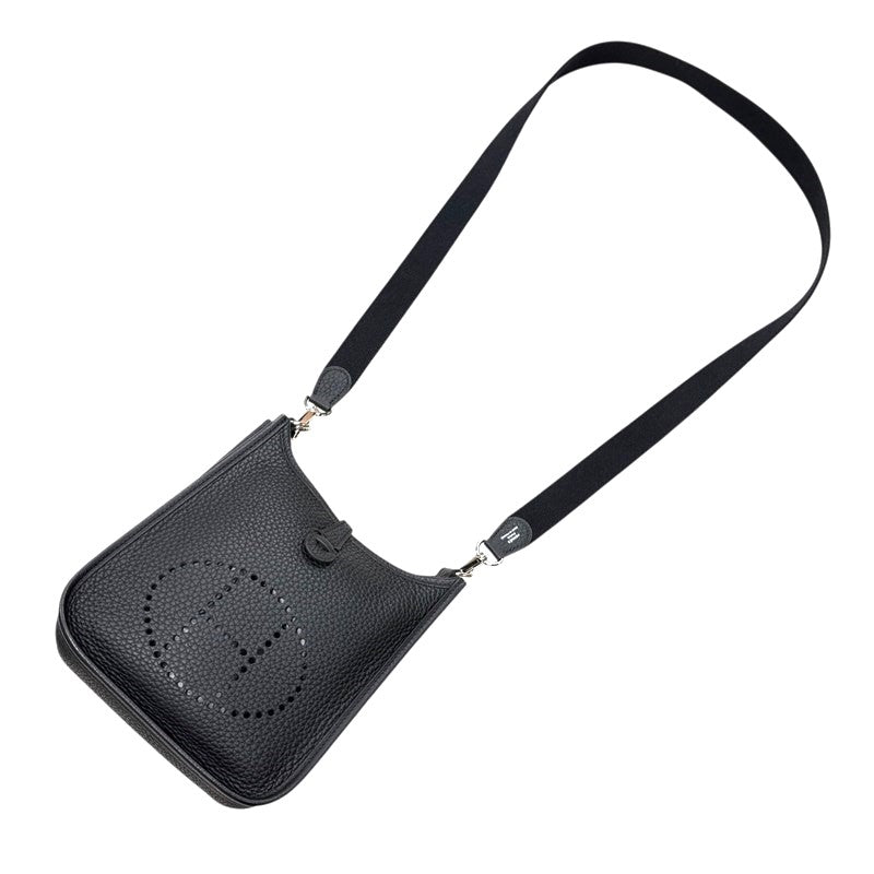 エルメス HERMES エヴリンTPM C刻印 ブラック シルバー金具 トリヨン レディース ショルダーバッグ