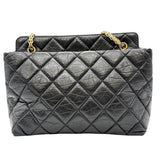 シャネル CHANEL 2.55 チェーントートバッグ ブラック ゴールド金具 エイジドカーフ レディース トートバッグ