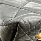 シャネル CHANEL 2.55 チェーントートバッグ ブラック ゴールド金具 エイジドカーフ レディース トートバッグ