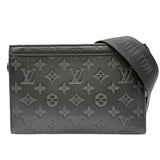 ルイ・ヴィトン LOUIS VUITTON ガストン・ウェアラブル ウォレット M81115 ブラック モノグラム・シャドウ メンズ ショルダーバッグ