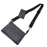 ルイ・ヴィトン LOUIS VUITTON ガストン・ウェアラブル ウォレット M81115 ブラック モノグラム・シャドウ メンズ ショルダーバッグ