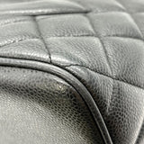 シャネル CHANEL 復刻トート ブラック シルバー金具 キャビアスキン レディース トートバッグ
