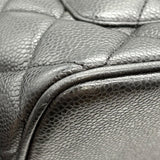 シャネル CHANEL 復刻トート ブラック シルバー金具 キャビアスキン レディース トートバッグ