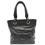 シャネル CHANEL パビリアリッツPM A34208 ブラック シルバー金具 コーティングキャンバス レディース ハンドバッグ