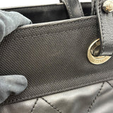 シャネル CHANEL パビリアリッツPM A34208 ブラック シルバー金具 コーティングキャンバス レディース ハンドバッグ