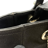 シャネル CHANEL パビリアリッツPM A34208 ブラック シルバー金具 コーティングキャンバス レディース ハンドバッグ