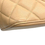 シャネル CHANEL 復刻トート A01804 ベージュ ゴールド金具 キャビアスキン レディース トートバッグ