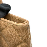 シャネル CHANEL 復刻トート A01804 ベージュ ゴールド金具 キャビアスキン レディース トートバッグ