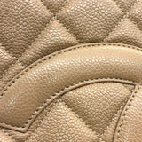 シャネル CHANEL 復刻トート A01804 ベージュ ゴールド金具 キャビアスキン レディース トートバッグ