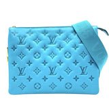 ルイ・ヴィトン LOUIS VUITTON クッサンPM M20769 ターコイズ ラム レディース ショルダーバッグ