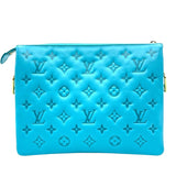 ルイ・ヴィトン LOUIS VUITTON クッサンPM M20769 ターコイズ ラム レディース ショルダーバッグ