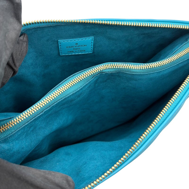 ルイ・ヴィトン LOUIS VUITTON クッサンPM M20769 ターコイズ ラム