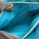 ルイ・ヴィトン LOUIS VUITTON クッサンPM M20769 ターコイズ ラム レディース ショルダーバッグ