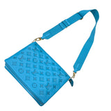 ルイ・ヴィトン LOUIS VUITTON クッサンPM M20769 ターコイズ ラム レディース ショルダーバッグ
