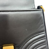 グッチ GUCCI GGマーモント ミニトップハンドルバッグ 547260 ブラック ゴールド金具 レザー レディース ハンドバッグ