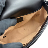 グッチ GUCCI GGマーモント ミニトップハンドルバッグ 547260 ブラック ゴールド金具 レザー レディース ハンドバッグ