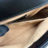 グッチ GUCCI GGマーモント ミニトップハンドルバッグ 547260 ブラック ゴールド金具 レザー レディース ハンドバッグ