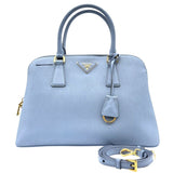 プラダ PRADA サフィアーノ ハンドバッグ BL0837 ライトブルー ゴールド金具 サフィアーノレザー レディース ハンドバッグ