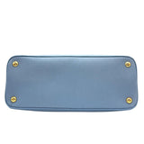 プラダ PRADA サフィアーノ ハンドバッグ BL0837 ライトブルー ゴールド金具 サフィアーノレザー レディース ハンドバッグ