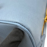 プラダ PRADA サフィアーノ ハンドバッグ BL0837 ライトブルー ゴールド金具 サフィアーノレザー レディース ハンドバッグ