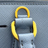 プラダ PRADA サフィアーノ ハンドバッグ BL0837 ライトブルー ゴールド金具 サフィアーノレザー レディース ハンドバッグ