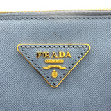 プラダ PRADA サフィアーノ ハンドバッグ BL0837 ライトブルー ゴールド金具 サフィアーノレザー レディース ハンドバッグ