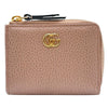 グッチ GUCCI GGマーモント ジップアラウンドウォレット 64406 ピンクベージュ レザー レディース コインケース
