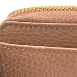グッチ GUCCI GGマーモント ジップアラウンドウォレット 64406 ピンクベージュ レザー レディース コインケース