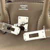 エルメス HERMES バーキン25 X刻印 エトゥープ スイフト レディース ハンドバッグ