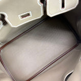 エルメス HERMES バーキン25 X刻印 エトゥープ スイフト レディース ハンドバッグ