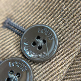 ルイ・ヴィトン LOUIS VUITTON ×NIGO ジャイアントダミエジャケット HJJ02E ブラウン ウール メンズ テーラードジャケット