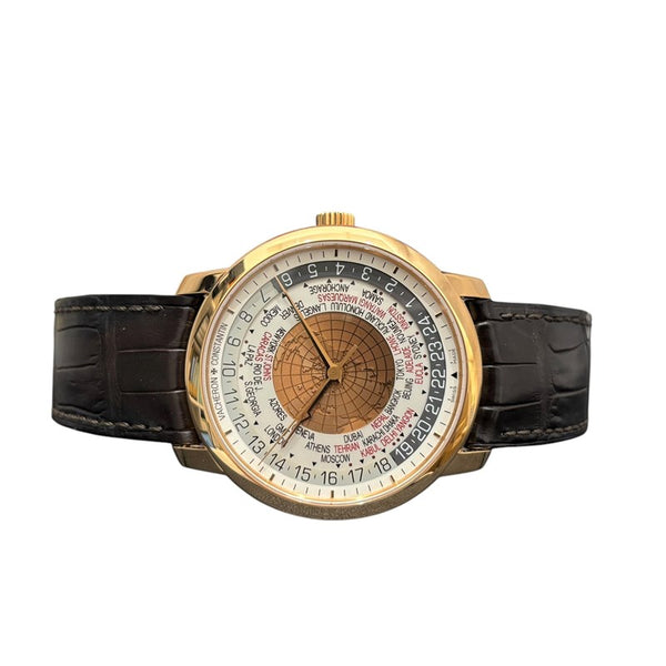 ヴァシュロン・コンスタンタン VACHERON CONSTANTIN パトリモニー トラディショナル ワールドタイム 86060/000R-8985 ホワイト K18ピンクゴールド 自動巻き メンズ 腕時計