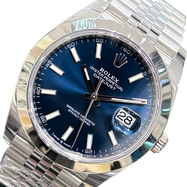 ロレックス ROLEX デイトジャスト41 126300 ブルー ステンレススチール 自動巻き メンズ 腕時計